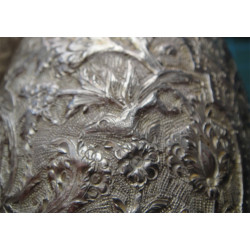 İran İşi Bir Çift Gümüş Vazo_44