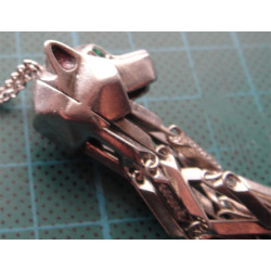 Köpek Başlı Gümüş Kolye_321