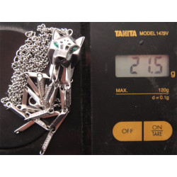 Köpek Başlı Gümüş Kolye_321