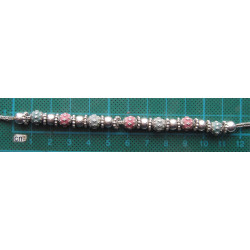 Doğal Taşlı Tilki Kuyruk Zincirli Gümüş Kolye_322