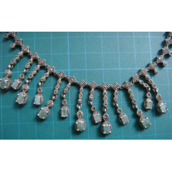 Markazit ve Yakut Taşlı Gümüş Kolye_101