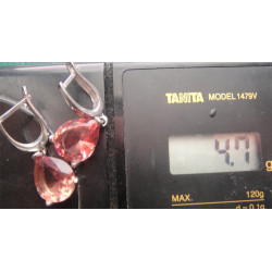 Sultanit, Zultanite Taşlı Gümüş Küpe_309