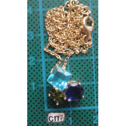 Doğal Taşlı Gümüş Kolye Ucu_1470