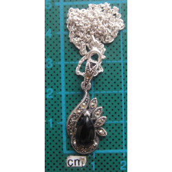 Markazit Taşlı Gümüş Kolye Ucu_1472