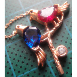 Kuşlu Gümüş Kolye Ucu_1481