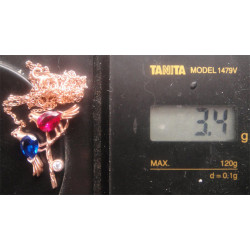 Kuşlu Gümüş Kolye Ucu_1481