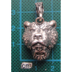 Kurt Figürlü Viking Gümüş Kolye Ucu_1487