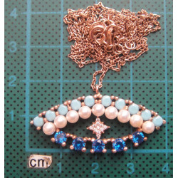 İncili Gümüş Kolye Ucu_1491