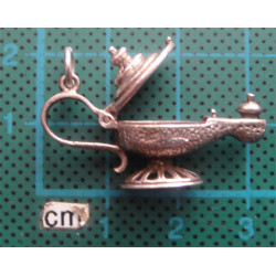 Alaaddin'in Sihirli Lambası Gümüş Kolye Ucu_1494