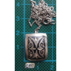 Savatlı Gümüş Kolye Ucu_1495