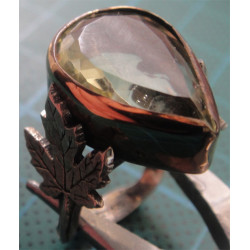 Doğal Taşlı Gümüş Yüzük_1136