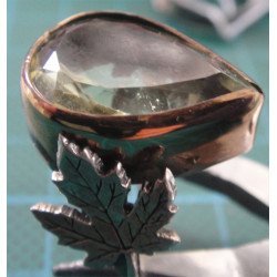 Doğal Taşlı Gümüş Yüzük_1136