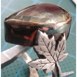 Doğal Taşlı Gümüş Yüzük_1136