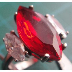 Doğal Taşlı Gümüş Yüzük_1141