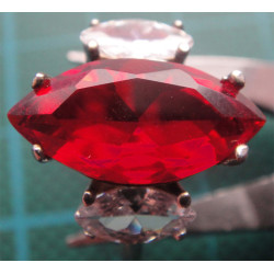 Doğal Taşlı Gümüş Yüzük_1141