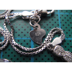 Lacivert Taşlı Gümüş Bileklik_559