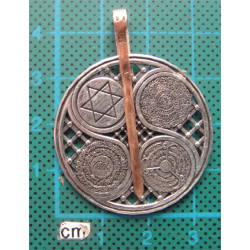 Dini Figürlü Gümüş Muhafız Kolye Ucu_1506