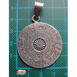 Burçlu Gümüş Kolye Ucu_1507