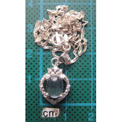 Doğal Taşlı Gümüş Kolye Ucu_1534