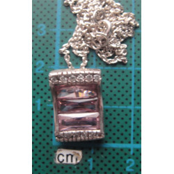 Ametist Taşlı Gümüş Kolye Ucu_1535