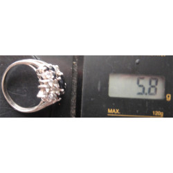 Doğal Taşlı Gümüş Yüzük_1154