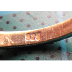 Doğal Taşlı Gümüş Yüzük_1183