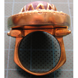 Mor Taşlı Gümüş Yüzük_1185