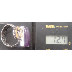 Ev Formunda Doğal Taşlı El Yapımı Gümüş Yüzük_1189