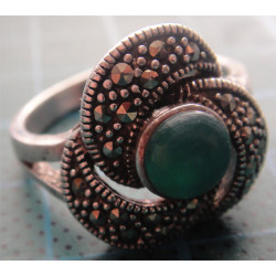 Markazit Taşlı Gümüş Yüzük_1193