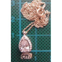 Doğal Taşlı Gümüş Kolye Ucu_1549