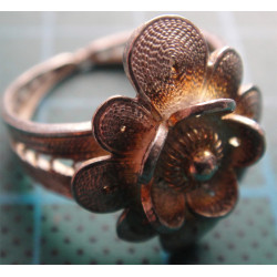 Telkari İşçilikli Gümüş Küpe ve Yüzük Set_332