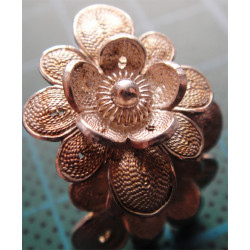 Telkari İşçilikli Gümüş Küpe ve Yüzük Set_332