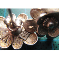 Telkari İşçilikli Gümüş Küpe ve Yüzük Set_332