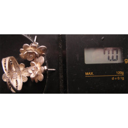 Telkari İşçilikli Gümüş Küpe ve Yüzük Set_332