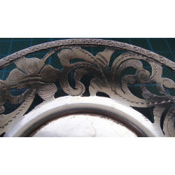 6 Adet El İşçilikli Gümüş Çay Tabağı_247