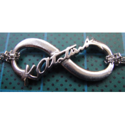 Kemal Atatürk İmzalı Sonsuzluk Amblemli Gümüş Bileklik_569