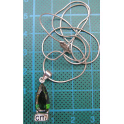 Doğal Taşlı Gümüş Kolye Ucu_1560