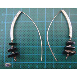 Doğal Taşlı Gümüş Küpe_335