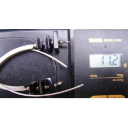 Doğal Taşlı Gümüş Küpe_335