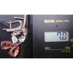 Sultanayt Taşlı Gümüş Küpe_339