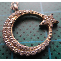 Ay Yıldızlı Türk Bayrağı Gümüş Kolye Ucu_1553