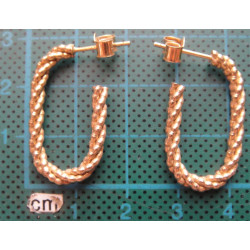 Burgulu Gümüş Küpe_347