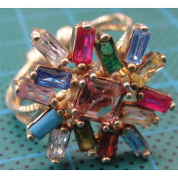 Doğal Taşlı Gümüş Yüzük_1198