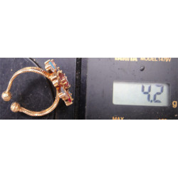 Doğal Taşlı Gümüş Yüzük_1198