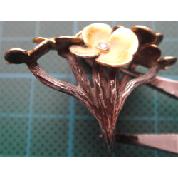 Çiçek Desenli Gümüş Yüzük_1205