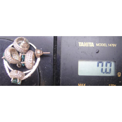 Mavi Topaz Gümüş Küpe, Kolye Ucu ve Yüzük Set_355