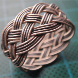 Örgülü Gümüş Erkek Yüzük_1211