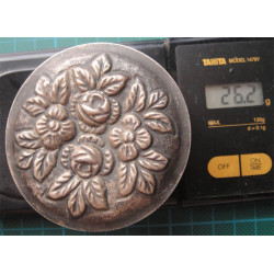 Çiçek Desenli Gümüş Kutu_91