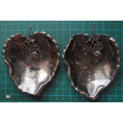 Yaprak Formunda Bir Çift Gümüş Kül Tablası_76