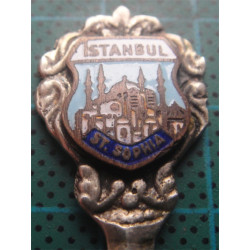 Ayasofya Temalı Mineli Gümüş Çay Kaşığı_248